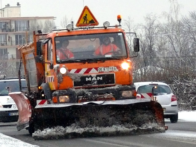 Déneigement Gap (Hautes-Alpes), 18 décembre 2009