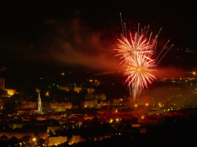 Gap, feu d’artifice 14 juillet 2009