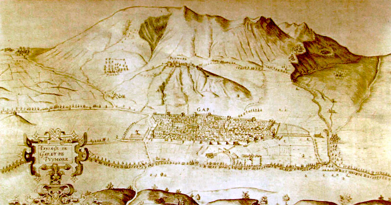 Gap en 1607, d’après gravure de Jean de Bleins