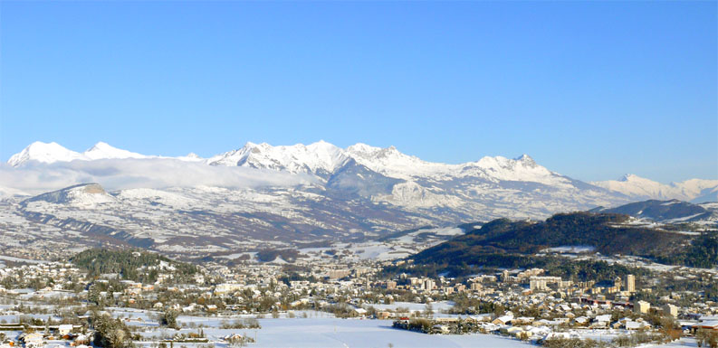 Gap en hiver sous la neige