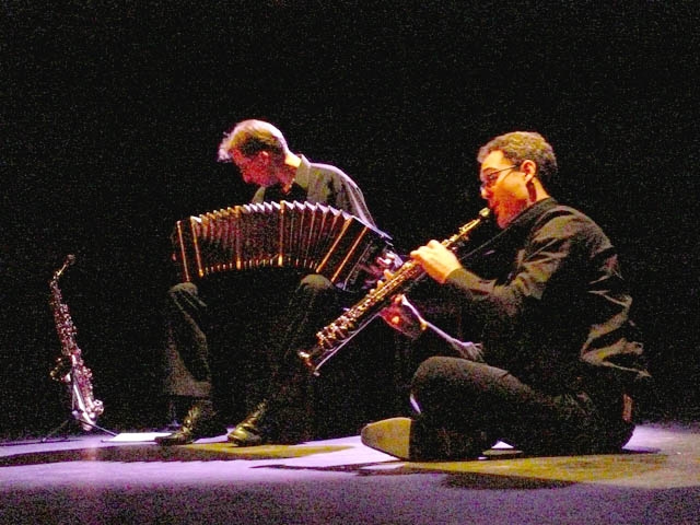 Gap - CMCL, 2007&nbsp;: concert JMF «&nbsp;Boîte noire et bâton d’argent&nbsp;» avec Guillaume Hodeau (accordéon et bandonéon) et Ronan Baudry (saxophone)