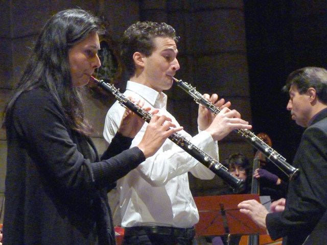 Myriam Constans et Luca Mariani, hautbois, Opus, orchestre des Alpes du Sud, concerto pour deux hautbois de Vivaldi, Saint-Cécile 2010