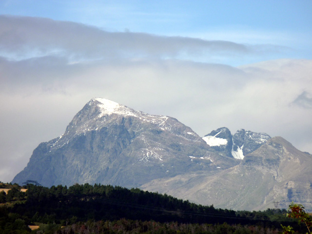 Le Vieux Chaillol (3 163 m) le 16 août 2010, pic et têtes de Mal Cros