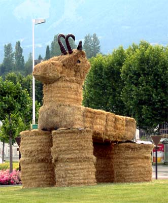 Le chamois de paille du Tour de France
