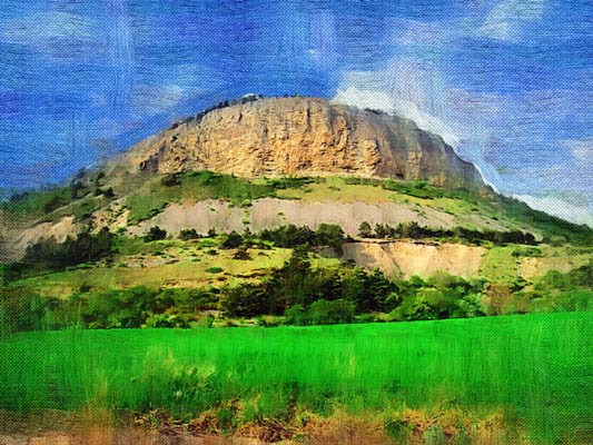 le Chapeau de Napol�on (1 412 m), pr�s de Gap